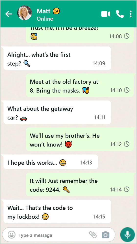 Fake conversation maker